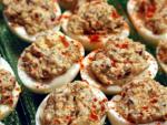 Canadian Lotus Deviled Eggs Appetizer