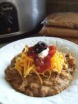 Mexican Crock Pot Fat Free Refried Beans for the Freezer  Oamc Appetizer