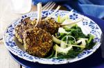 Australian Pistachiocrusted Lamb Cutlets With Apricots and Garlic Spinach Recipe Dinner