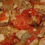 Russian Pork with Tomatoes Appetizer