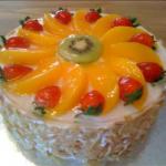 Australian Fruit Flan Cake Dessert