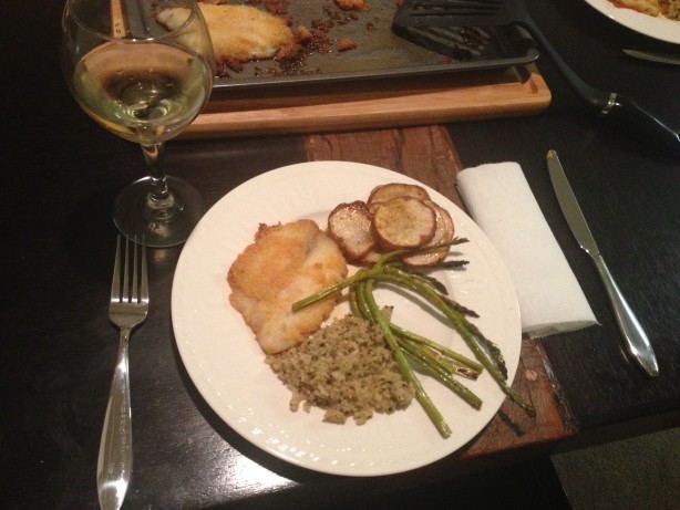 Canadian Tilapia With Mayonnaise and Parmesan Cheese Appetizer