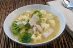 American Chicken and Broccoli Tortellini Soup Appetizer