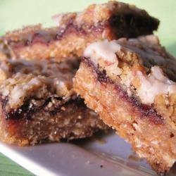 Australian Oatmeal Slices with Raspberry and White Chocolate Dessert