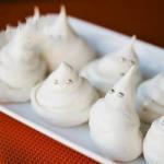 American Meringues ghosts of Halloween Dessert
