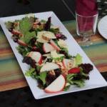 American Rocket Salad Pears Parmesan and Walnuts Appetizer