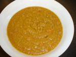 American Carrot and Lentil Soup Appetizer