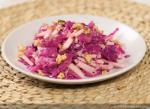 American Warm Red Cabbage and Apple Salad Appetizer
