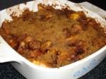 American Peach Crisp light Dessert