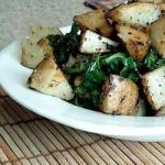 Canadian Roasted Potatoes with Greens Recipe Appetizer