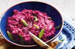 American Beetroot And Chickpea Dip Recipe Appetizer
