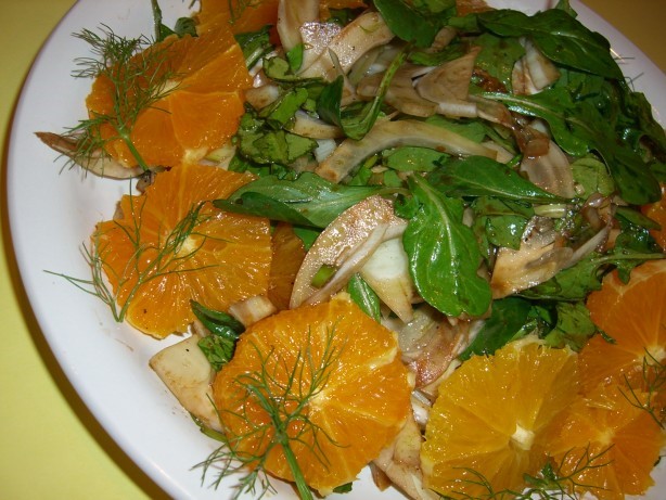 Australian Arugula Fennel and Orange Salad 2 Appetizer