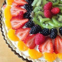 Australian White Chocolate Cake and Fruit Dessert