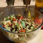 American Chicken Salad Avocados and Tomatoes Appetizer