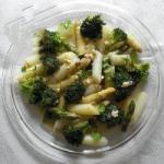 American Asparagus Salad Whitegreen with Broccoli Appetizer