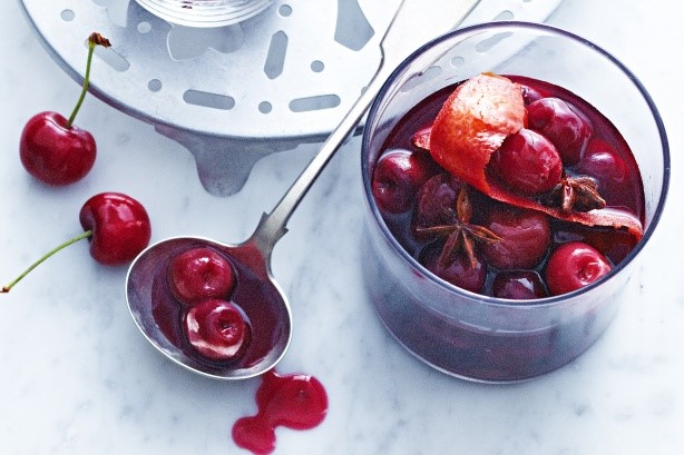American Cherries In Amaretto Syrup Recipe Dessert