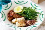 Barbecued Squid And Chipolata Sausages With Spicy Tomato Relish Recipe recipe