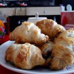 French Croissants with Chocolate 2 Dessert