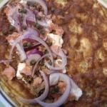 French Omelet with Smoked Salmon Appetizer