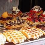 Belgian Delicious Waffles of Belgium Dessert