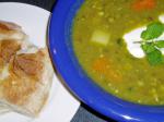 Turkish Punjabi Pea and Mint Soup Appetizer