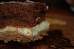 Canadian Black and White Layered Brownie Delight Dessert