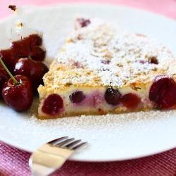 French Clafoutis Cherry in the Blender Dessert