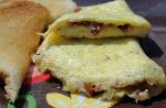 Italian Omelet With Bacon and Parmesan Cheese Breakfast