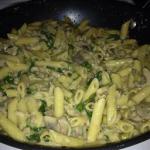 Italian Penne with Sausage and Spinach Dinner