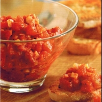 Italian Tomato Topping For Bruschetta Appetizer