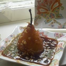 French French Orange Poached Pears poire Avec Orange Recipe Dessert