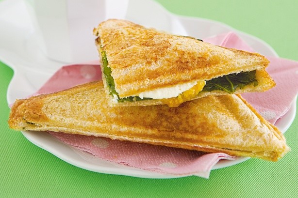 Canadian Egg Spinach And Ricotta Jaffles Recipe Appetizer