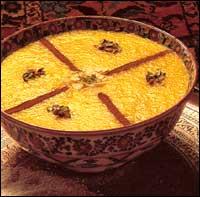 Iranian/Persian Sholeh Zard Rice pudding Dessert
