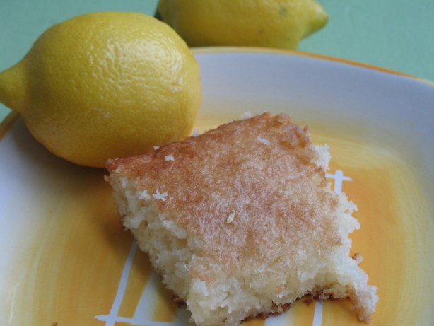 American Lemon Cake Squares Dessert