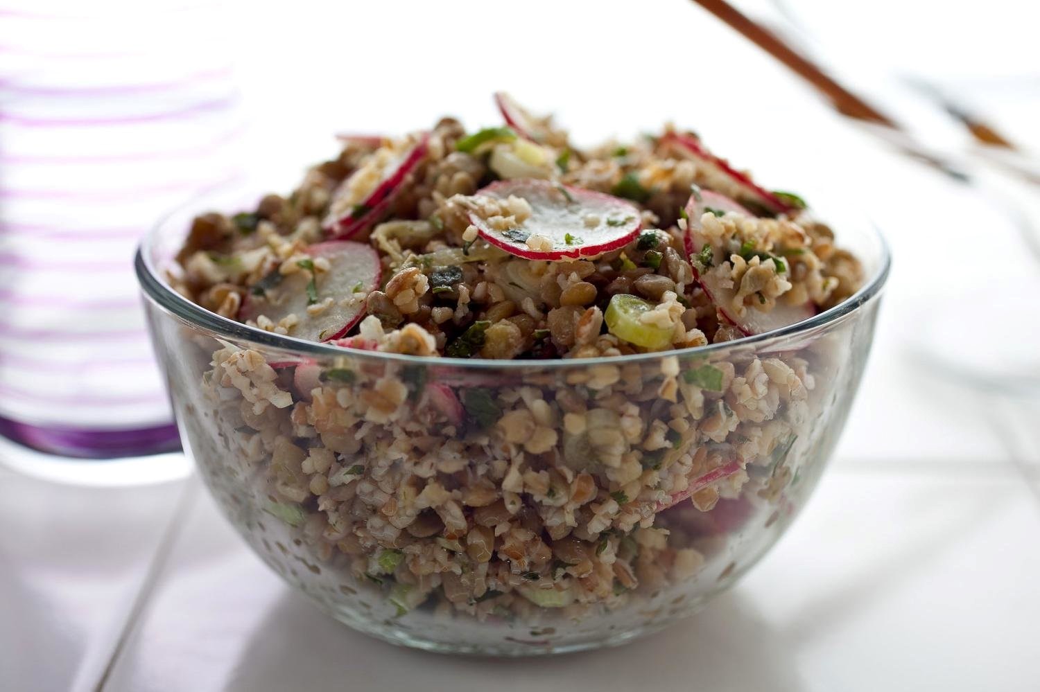 French Bulgur and Lentil Salad Recipe Appetizer