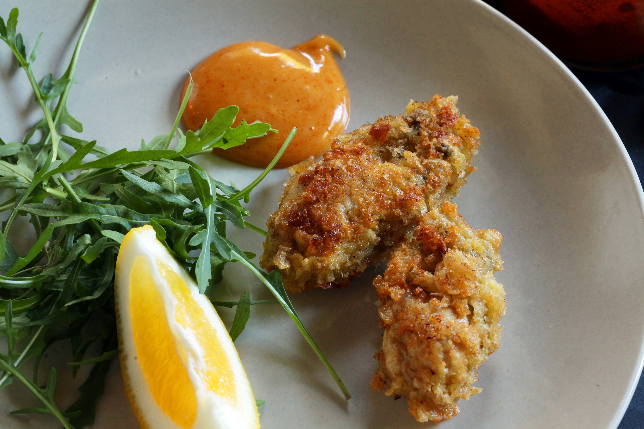 French Butterfried Oysters Recipe Appetizer