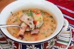 Romanian Countrystyle Soup ciorba Taraneasca Appetizer
