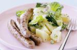 Italian Sausages With Baby Cos And Potato Salad Recipe recipe