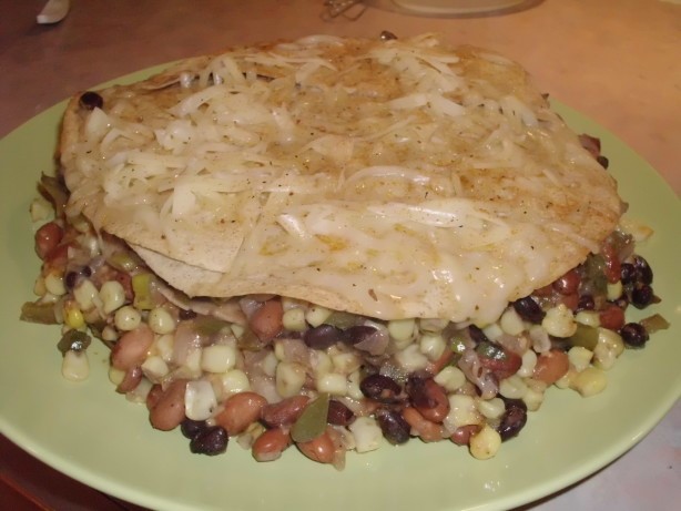 American Black Bean Tortilla Pie Dinner