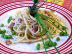 American Angel Hair Pasta with Prosciutto and Peas 1 Dinner