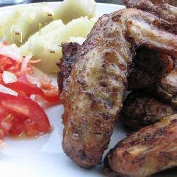 American Chicken Wings for on the Bbq Appetizer