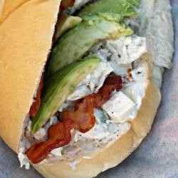 American Picnic Sandwich with Chicken Avocado and Bacon Dinner