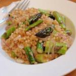 Pearl Couscous with Green Asparagus recipe