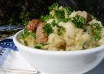 Irish Main Dish Colcannon cabbage Potatoes and Sausages Appetizer