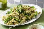 American Poached Chicken Broccolini and Pesto Quinoa glutenfree Recipe Dinner