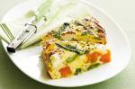 Canadian Asparagus Pumpkin And Goats Cheese Frittata Recipe Appetizer