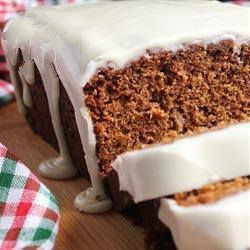 American Banana Bread with Ginger and Vanilla Glaze Dessert