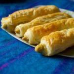 American Puff Pastry Snacks with Asparagus Dessert
