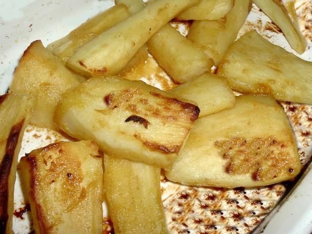 American Mustard and Honey Glazed Parsnips Dessert