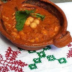 American Stew of Chickpeas with Chorizo Dinner